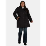 Time and Tru Women's and Women's Plus Trench Coat, Sizes XS-3X