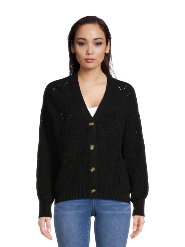 Time and Tru Women's Boyfriend Cardigan, Sizes XS-XXXL