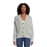 Time and Tru Women's Boyfriend Cardigan, Sizes XS-XXXL