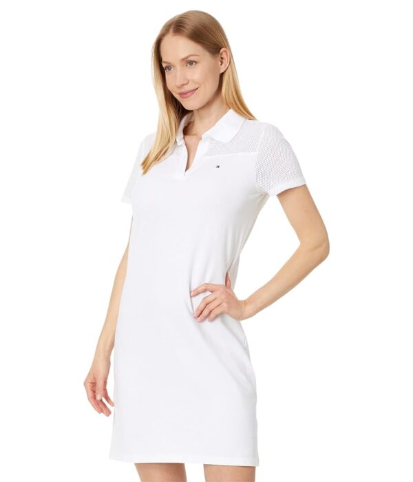 Tommy Hilfiger Women's Short Sleeve Collared Polo Dress