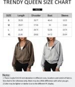 Trendy Queen Hoodies for Women Full Zip Up Cropped Sweatshirts Jackets Casual Comfy Gym Tops Fall Outfits Winter Clothes 2024