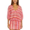 Trina Turk Womens Pink Dress Summer Crochet Cover-Up S/M BHFO 7085