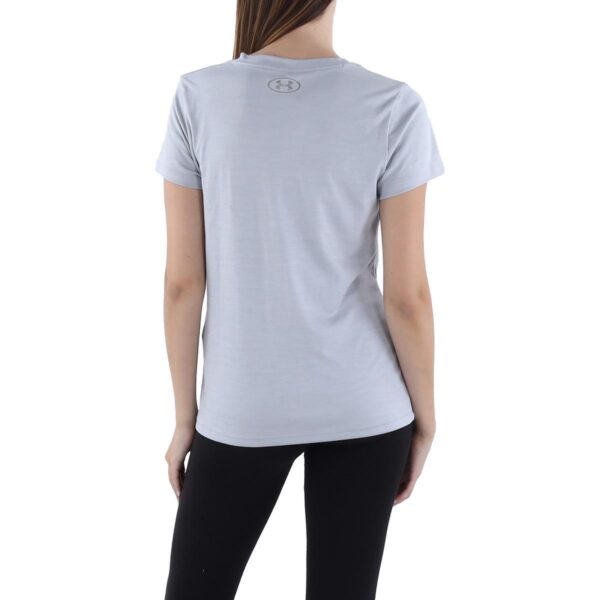 Under Armour Womens Gray Logo V-Neck Workout T-Shirt Top S BHFO 1591