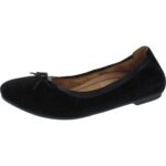 Vionic Womens Liliana Black Suede Ballet Flats Shoes 6.5 Medium (B,M) BHFO 6662