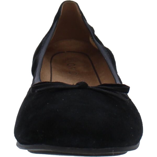 Vionic Womens Liliana Black Suede Ballet Flats Shoes 6.5 Medium (B,M) BHFO 6662