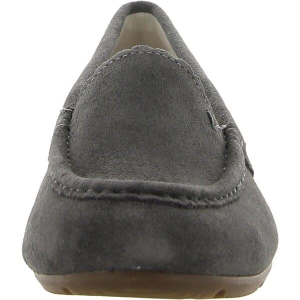 Vionic Womens Mckenzie Gray Suede Comfort Loafers Shoes 5 Medium (B,M) BHFO 0086