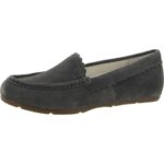 Vionic Womens Mckenzie Gray Suede Comfort Loafers Shoes 5 Medium (B,M) BHFO 0086