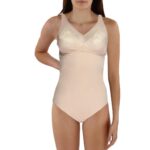 Wacoal Womens Beige Firm Control Wireless Shaping Bodysuit 40D BHFO 7771