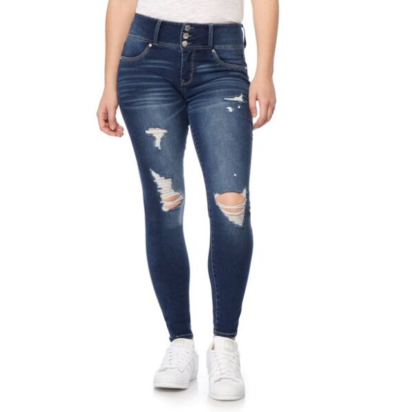 WallFlower Women's Sassy Skinny High-Rise Insta Soft Juniors Jeans (Standard and Plus)