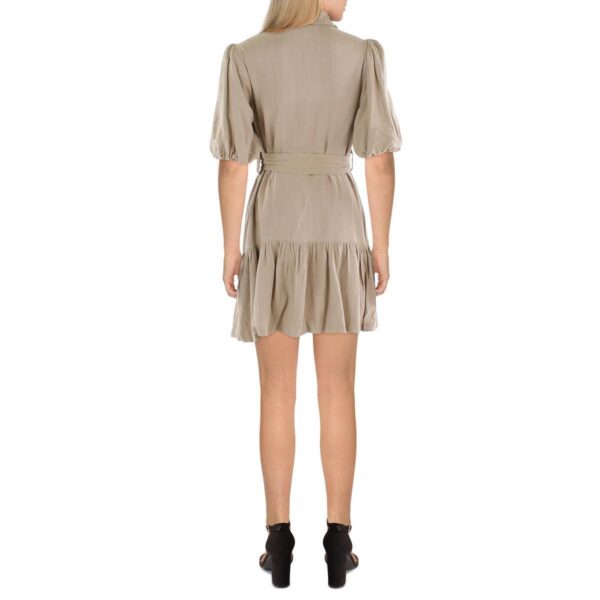 Walter Baker Womens Tyanna Tan Collar Mini Daytime Shirtdress XS BHFO 2628