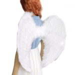 White Feather Angel Wing Costume Cosplay Dress Up Adult