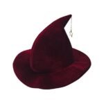 WIQUOKETT Halloween Costumes Woman 2024 Star Pendant Witch Hat Makeup Stage Party Dress up Party Performance Hat Halloween Costumes Woman 2024