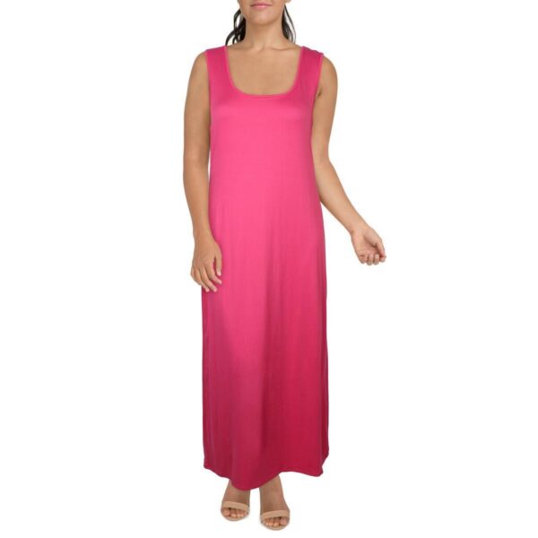 24seven Comfort Apparel Womens Sleeveless Scoop Neck Casual Midi Dress BHFO 0029