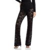 4th & Reckless Womens Black Sheer Floral Lace Flared Pants S BHFO 0045