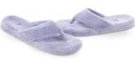 Acorn Women's Spa Thong Slippers with Cloud Contour Comfort - Arch Support and Plush Fluffy Terry Lining, Perfect for Beach, Camping, Poolside, or Bathroom Wear