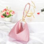 Afashor Fashion Womens Evening Bag Glitter Rhinestone Purse Shiny Clutch Handbag for Party Wedding