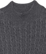 Amazon Essentials Women's Classic-Fit Lightweight Cable Long-Sleeve Mock Neck Sweater