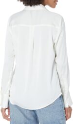 Amazon Essentials Women's Classic-Fit Satin Button Down Blouse (Available in Plus Size)