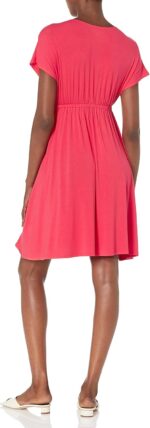 Amazon Essentials Women's Surplice Dress (Available in Plus Size)