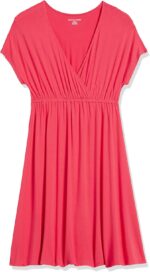 Amazon Essentials Women's Surplice Dress (Available in Plus Size)