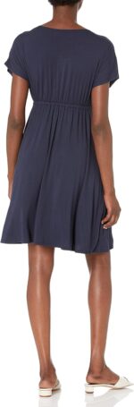 Amazon Essentials Women's Surplice Dress (Available in Plus Size)