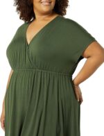 Amazon Essentials Women's Surplice Dress (Available in Plus Size)