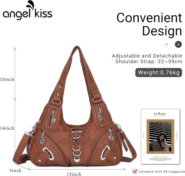 Angelkiss Hobo Purses and handbags for Women Satchel Handbag Women Purses Large Daily Shoulder Bags