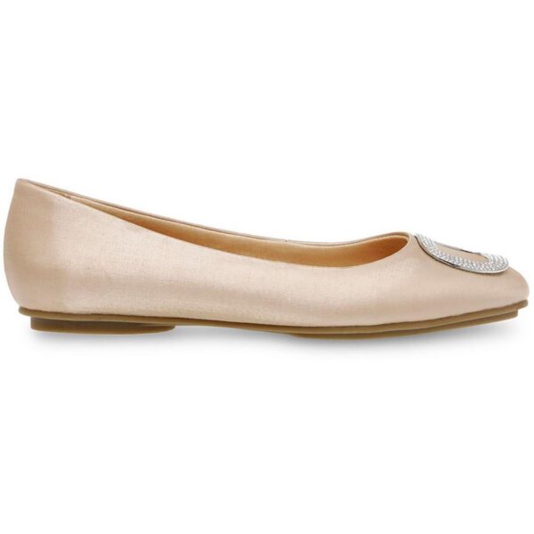 Anne Klein Womens Beige Embellished Moccasins Shoes 9 Medium (B,M) BHFO 7823