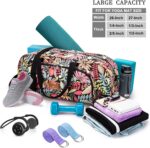 AROME Yoga Mat Bag for Women Men, Large Canvas Yoga Bag for 1/4" 1/3" 2/5" 1/2" Extra Thick Exercise Yoga Mat Gym Tote Sports Duffle Bag Carrying Bags with Wet Pocket & Shoulder...