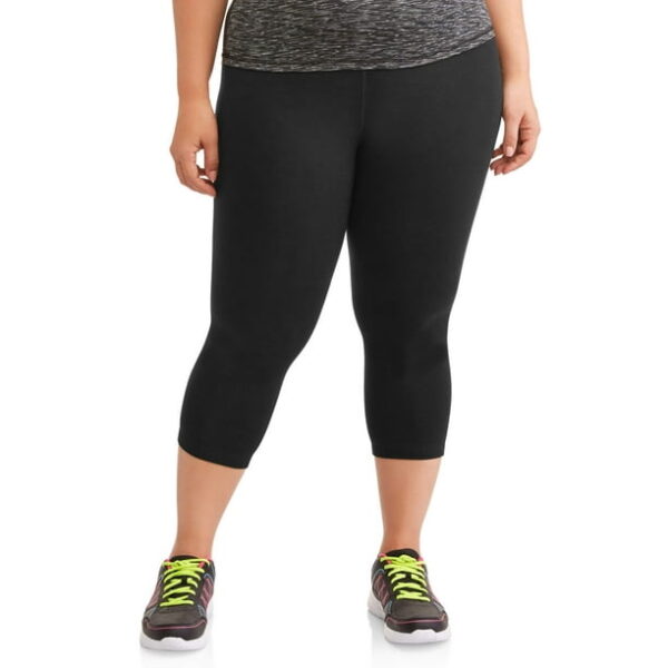 Athletic Works Women's and Women's Plus Active Dri-Works Capri Leggings, Sizes S-5X