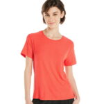 Athletic Works Women's ButterCore Tee with Short Sleeves, Sizes XS-XXXL