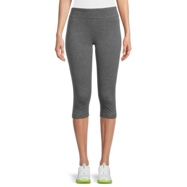 Athletic Works Women's Mid Rise Slim-Leg Capri Leggings, Sizes S-XXL