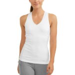 Athletic Works Women's V-Neck Racerback Tank Top with Back Mesh, Sizes S-XXL