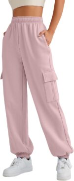 AUTOMET Womens Cargo Sweatpants Oversized Fleece Joggers Fall Fashion Outfits Y2k Clothes 2024 with Pockets