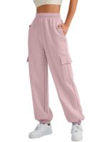 AUTOMET Womens Cargo Sweatpants Oversized Fleece Joggers Fall Fashion Outfits Y2k Clothes 2024 with Pockets