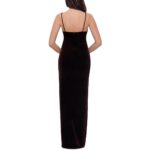 B&A by Betsy and Adam Womens Brown Long Evening Dress Gown Petites 6P BHFO 1894