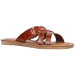 Bella Vita Womens Kin-Italy Brown Slide Sandals Shoes 6 Wide (C,D,W) BHFO 3648