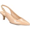 Bella Vita Womens Scarlett II Beige Slingback Heels 11 Wide (C,D,W) BHFO 6032