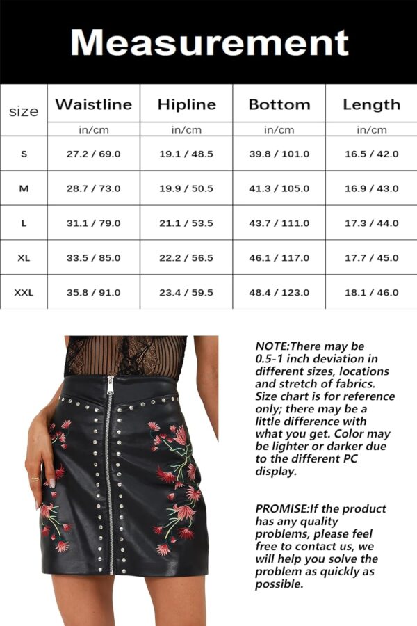 Bellivera Women Faux Leather Basic Bodycon High Waisted Short PU Stretchy Pleated Mini Skirt