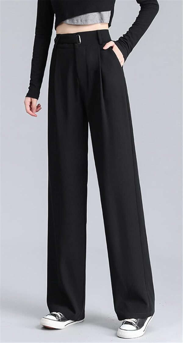 Betusline Women's Wide Leg Pants Business Casual Straight Office Trousers for Women, X-Small-3X-Large