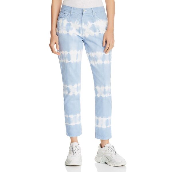 [BLANKNYC] Womens Tie-Dye High Rise Ankle Straight Leg Jeans BHFO 0065