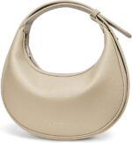 BOSTANTEN Crescent Shoulder Bag for Women Trendy Crossbody Hobo Purse Vegan Leather Clutch Handbag Adjustable Strap