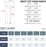 BUBBLELIME 29"/31"/33"/35"/37" Women Bootleg/Wide Legs High Waist Yoga Pants Tummy Control Bootcut Workout Flared Out Pockets