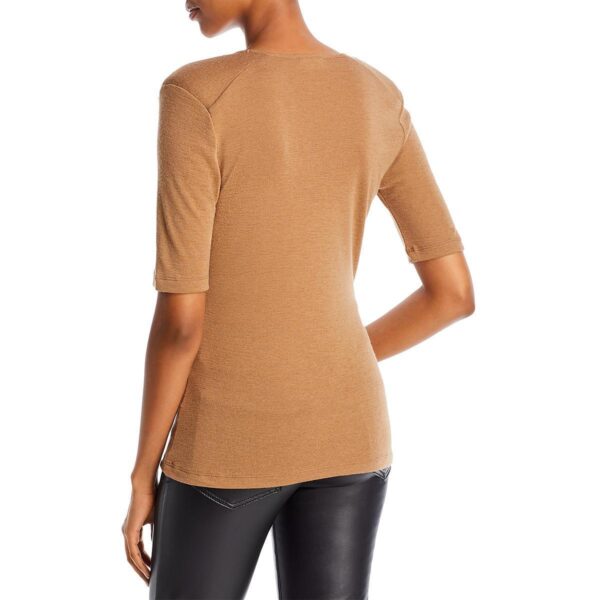 By Malene Birger Womens Brown Scoop Neck Wool Pullover Top XXS BHFO 5844