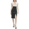 Calvin Klein Womens Black Cut-Out Colorblock Office Sheath Dress 14 BHFO 7489