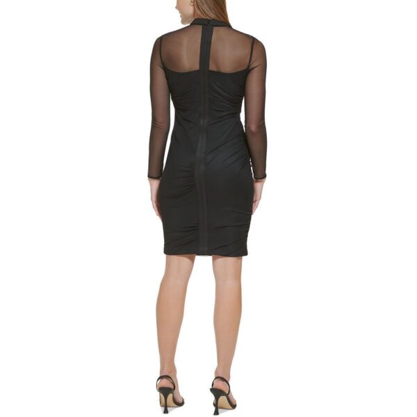 Calvin Klein Womens Black Mock-Neck Mini Bodycon Dress Petites 2P BHFO 0313