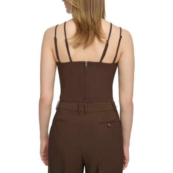 Calvin Klein Womens Brown Sweetheart Neckline Corset Cropped XL BHFO 9226