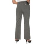 Calvin Klein Womens Gray Mid-Rise Flare Leg Trouser Pants Petites 4P BHFO 1328