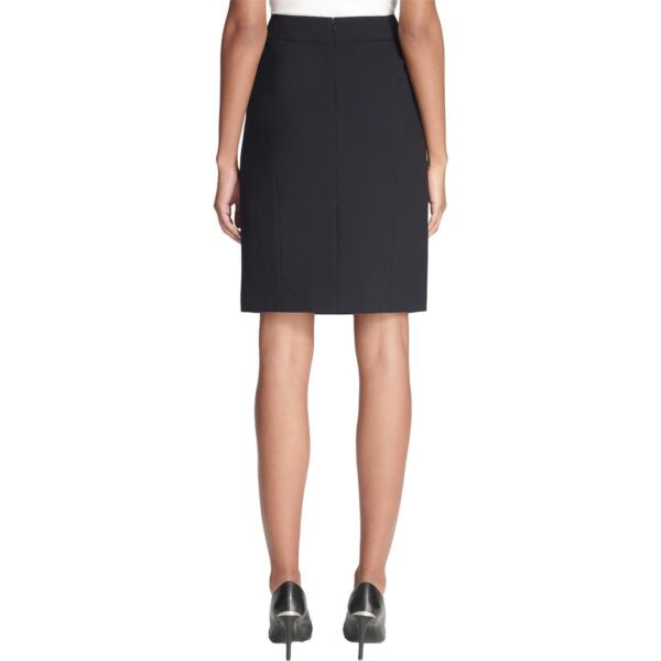 Calvin Klein Womens Navy Flat Front Lined Knee-Length Pencil Skirt 0 BHFO 6117