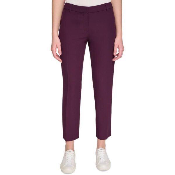 Calvin Klein Womens Purple Slim Business Dress Pants Petites 12P BHFO 1719